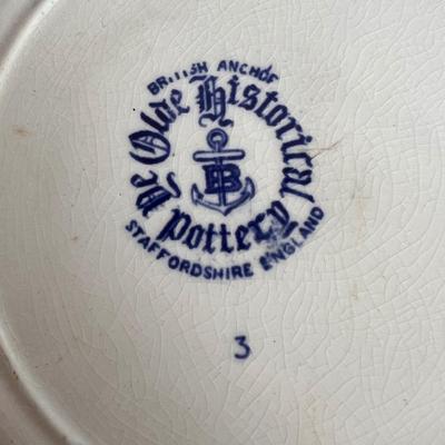 Staffordshire, Takahashi, Asahi, Royal Crownford, and More Blue and White China (LR-DZ)