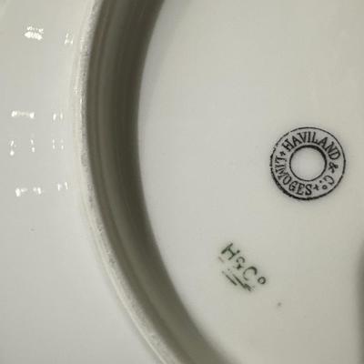 Set Limoges floral plates