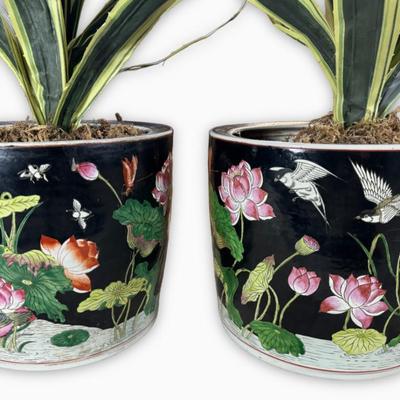 Painted planters