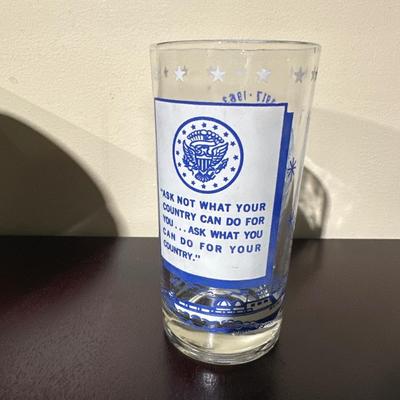 John F Kennedy glass