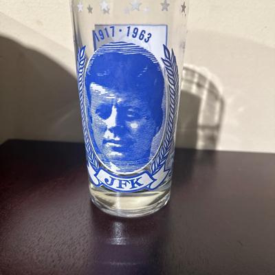 John F Kennedy glass