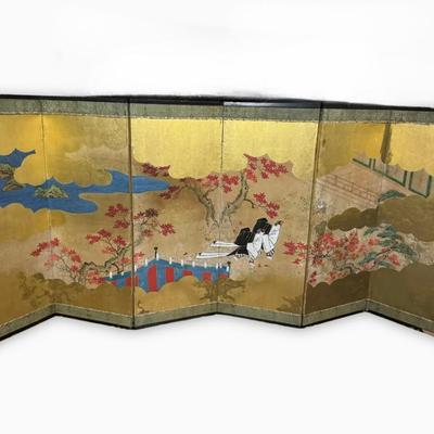Small 6 panel asian screen
