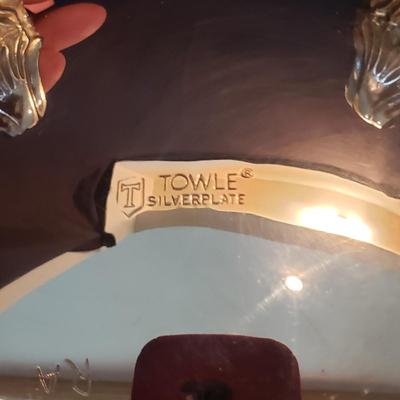 Towle Silver Plated Tea Set and Tray (LR-KD)