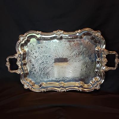 Towle Silver Plated Tea Set and Tray (LR-KD)