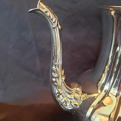 Towle Silver Plated Tea Set and Tray (LR-KD)