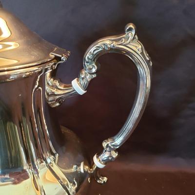 Towle Silver Plated Tea Set and Tray (LR-KD)