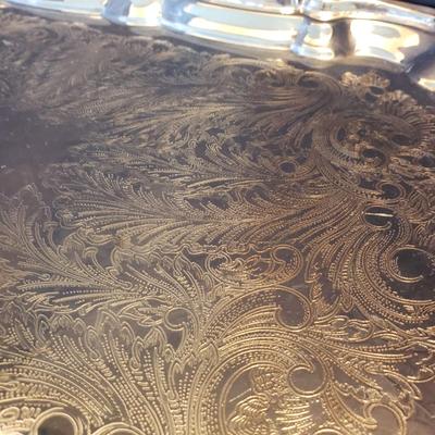 Towle Silver Plated Tea Set and Tray (LR-KD)