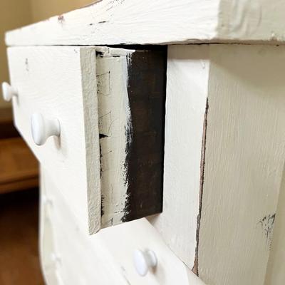 Solid Wood Distressed Chest of Drawers