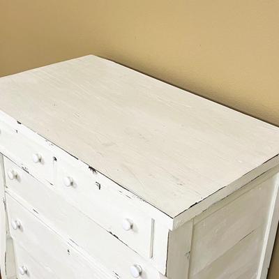 Solid Wood Distressed Chest of Drawers