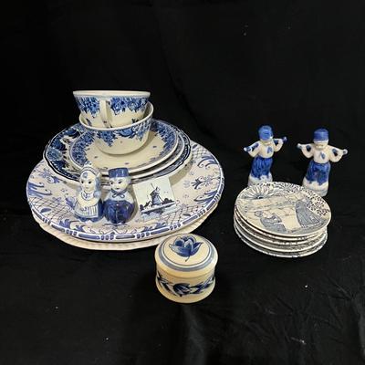 Signed Dutch-Inspired Dishes w/ Spode & More (K-MK)
