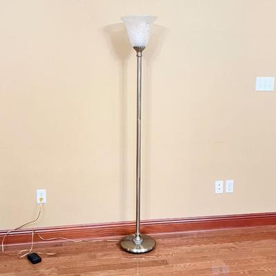 *Crystal & Metal Floor Lamp