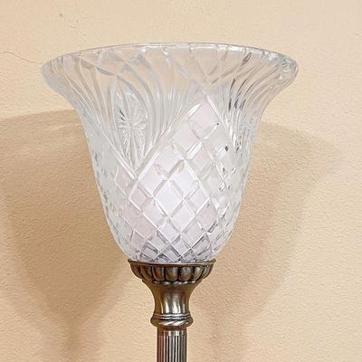 *Crystal & Metal Floor Lamp