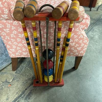 Vintage croquet set