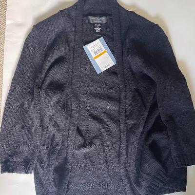 Brand New with Tags - Cable and Gauge Petite Small Women's Black Cardigan