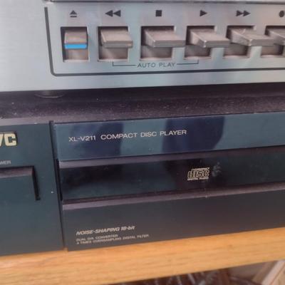 Sony Cassette Player and JVC Compact Disc Player