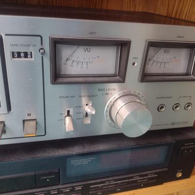 Sony Cassette Player and JVC Compact Disc Player
