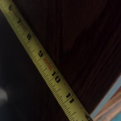 Dark Oak Finish Multi-Shelf Book Stand