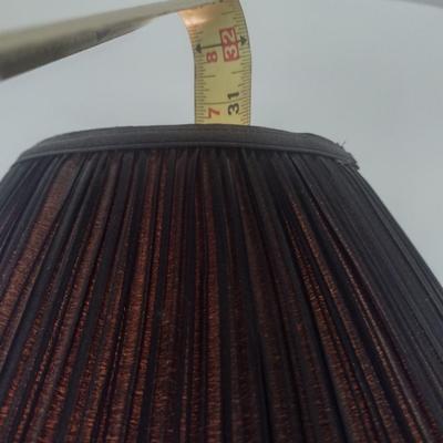 Turned Wood Table Lamp with Shade by Bobby Phillips