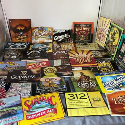 Beer cardboard advertising