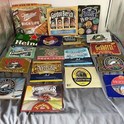 Beer cardboard advertising