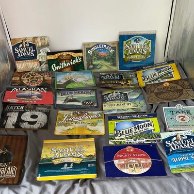 Beer cardboard advertising