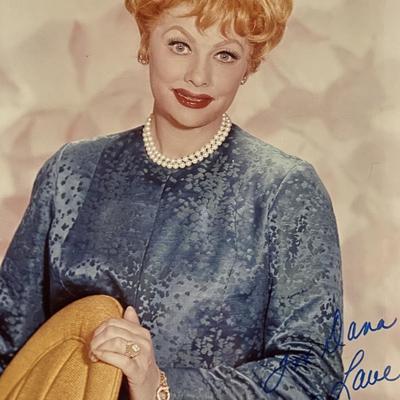 Lucille Ball signed photo