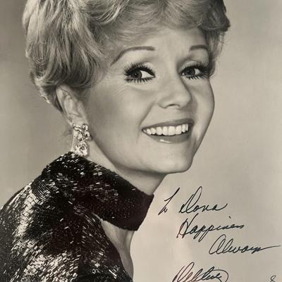Debbie Reynolds signed photo