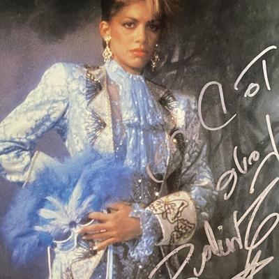 Sheila E. signed magazine page