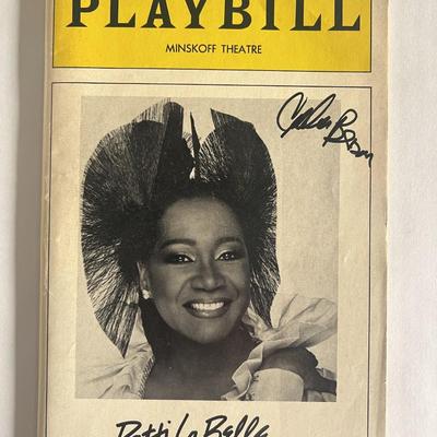 Patti LaBelle Carla Benson signed Playbill