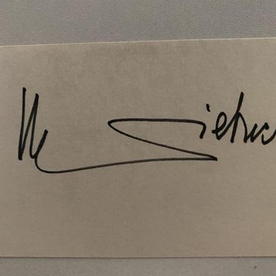 Marlene Dietrich original signature