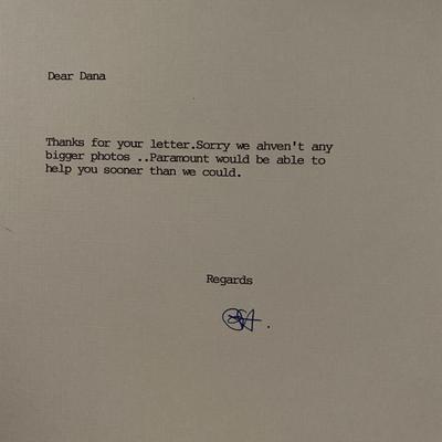 Paul Hogan signed letter