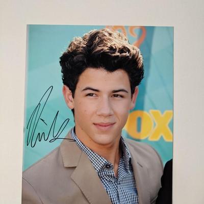 Nick Jonas signed photo