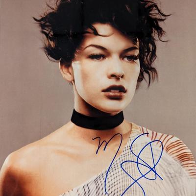 Milla Jovovich signed photo