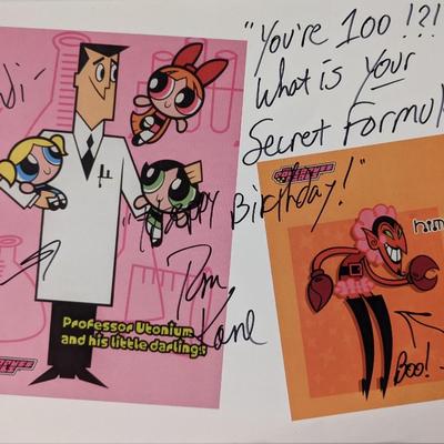 The Powerpuff Girls signed photo