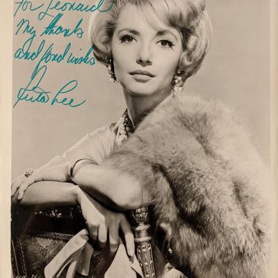 Ruta Lee signed photo
