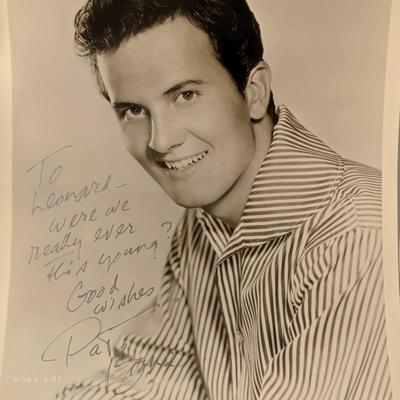 Pat Boone signed Journey to the Center of the Earth photo