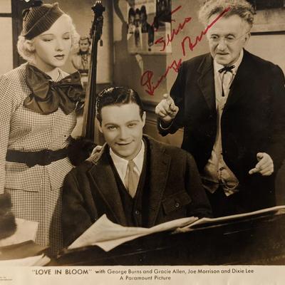 George Burns signed photo