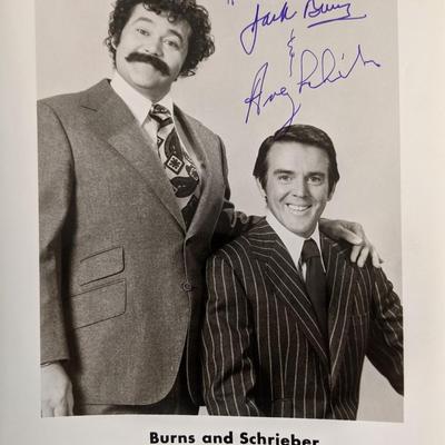 Jack Burns/ Avery Schrieber signed photo