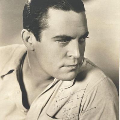 Chester Morris signed photo