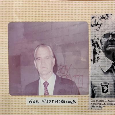 Gen. Westmoreland Original Photo