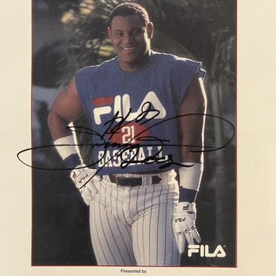 Sammy Sosa signed photo