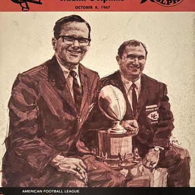 Miami Dolphins Kansas City Chiefs game program