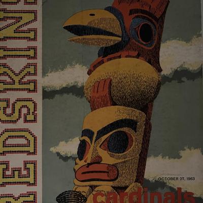 Washington Redskins Kansas City Chiefs 1963 game program