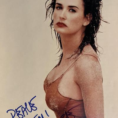 Demi Moore signed photo