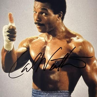 Rocky Carl Weathers signed photo