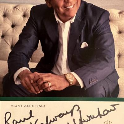 Vijay Amritraj signed photo