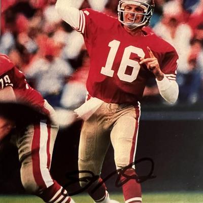 SF 49er Joe Montana signed photo