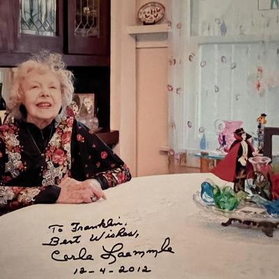 Carla Laemmle signed photo