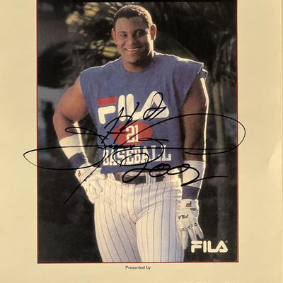 Sammy Sosa signed photo