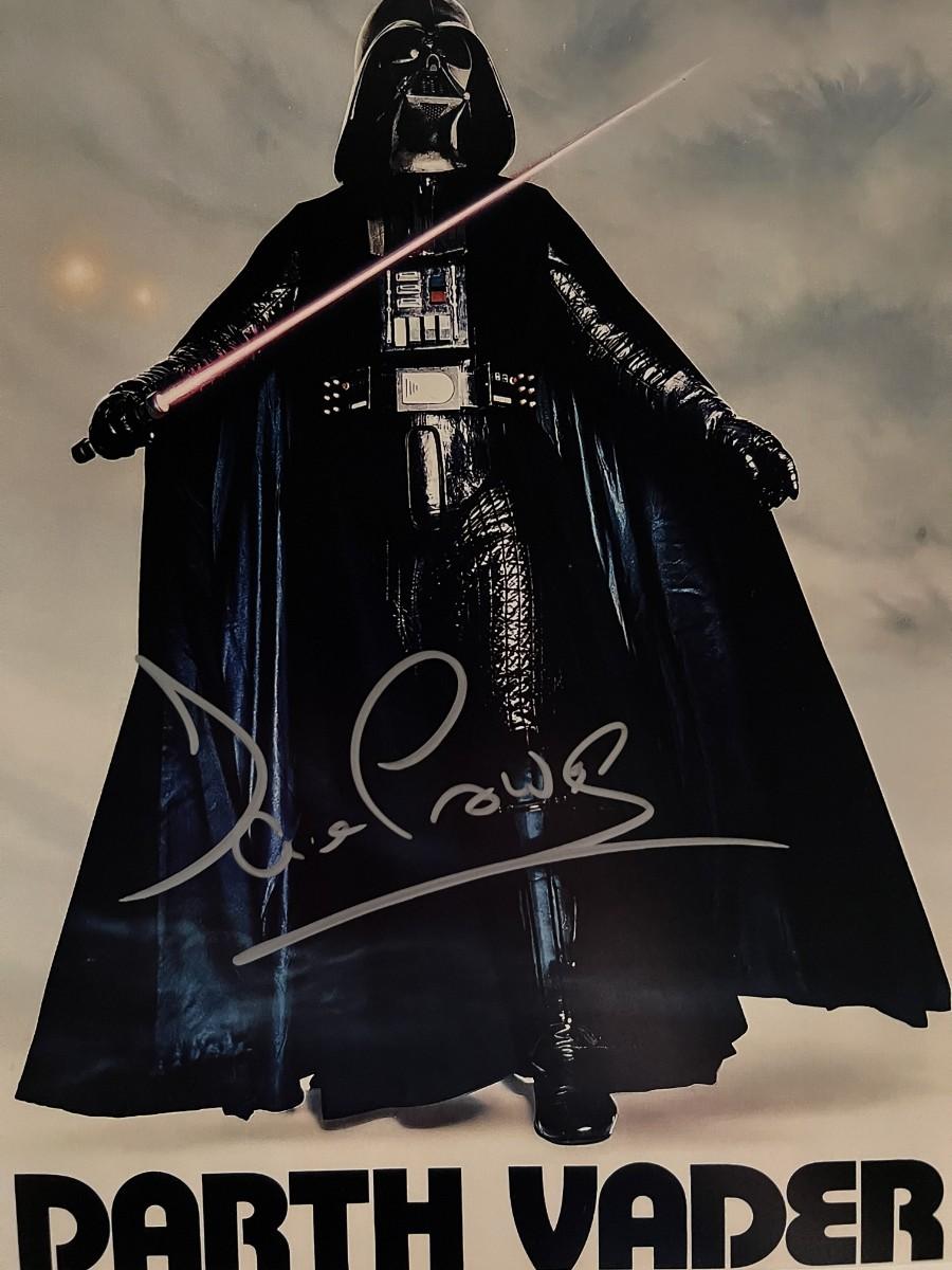 Photo de Dave Prowse « Dark Vader » dédicacée à la main avec certificat